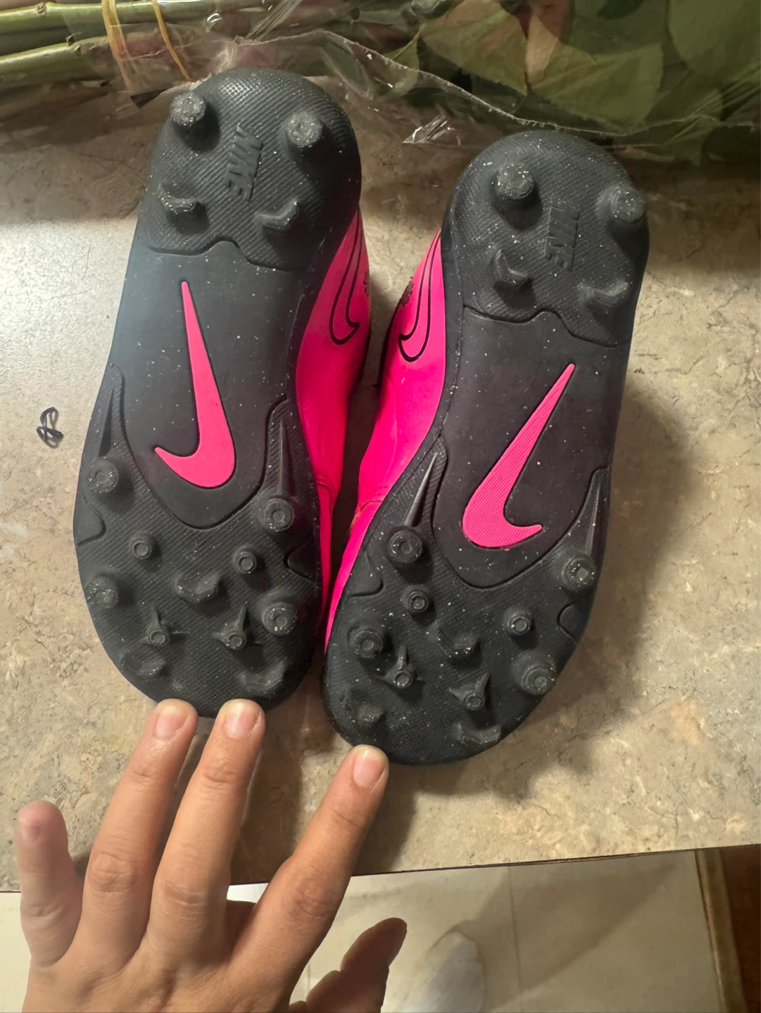 Nike Tiempo Legend 9 Club FG Soccer Cleats Pink Youth 12C