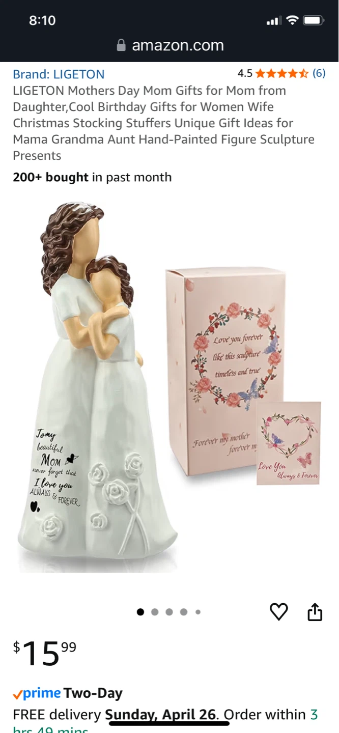 LIGETON Mother and Daughter Figure Sculpture