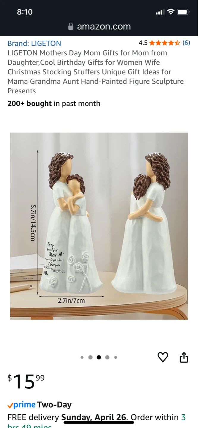 LIGETON Mother and Daughter Figure Sculpture - photo 2
