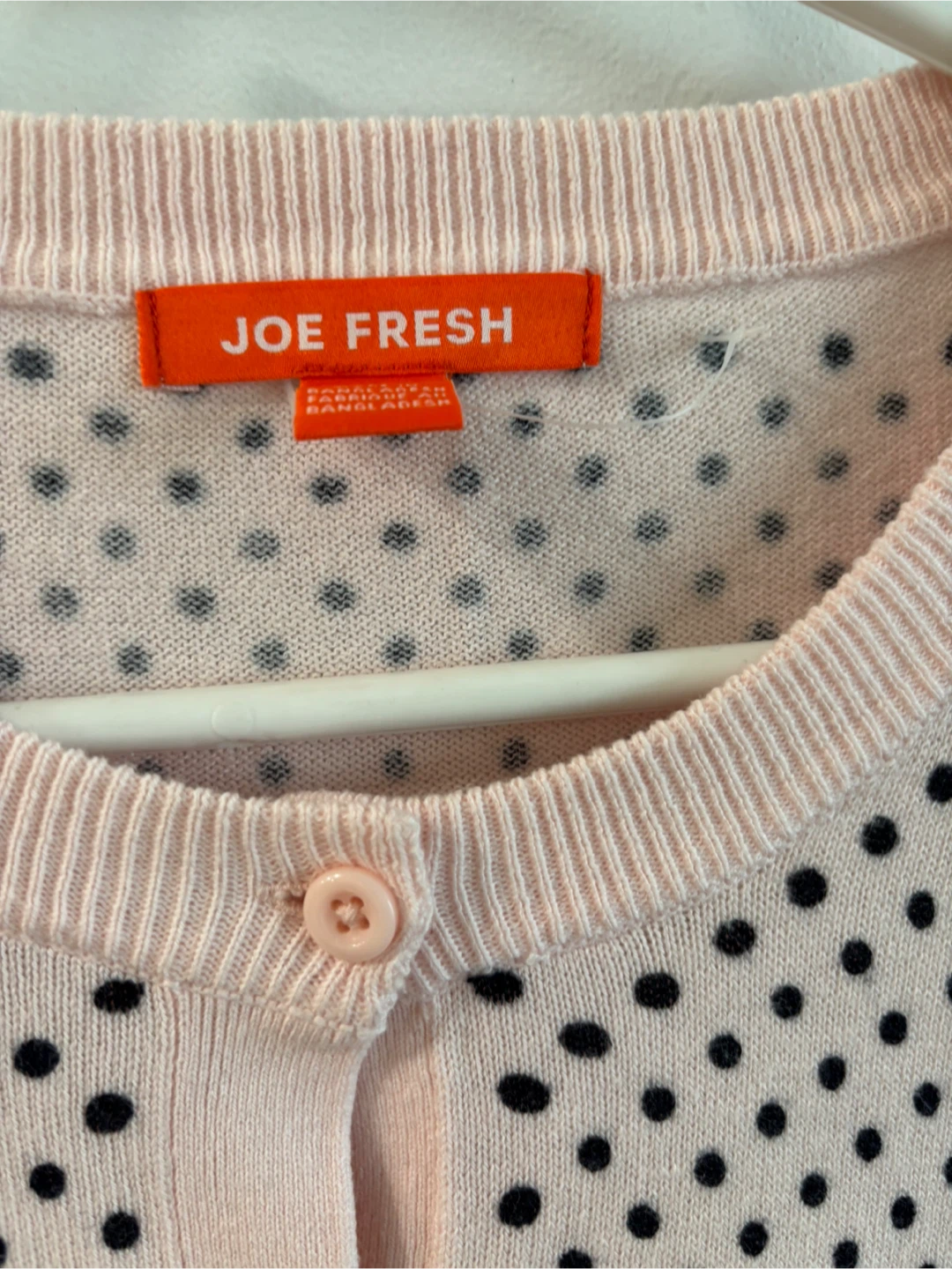 Joe Fresh Pink Polka Dot Cardigan - photo 3