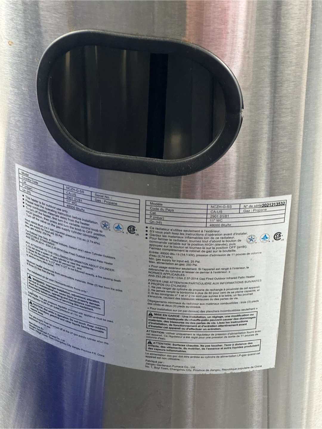 Outdoor Propane Patio Heater - photo 3