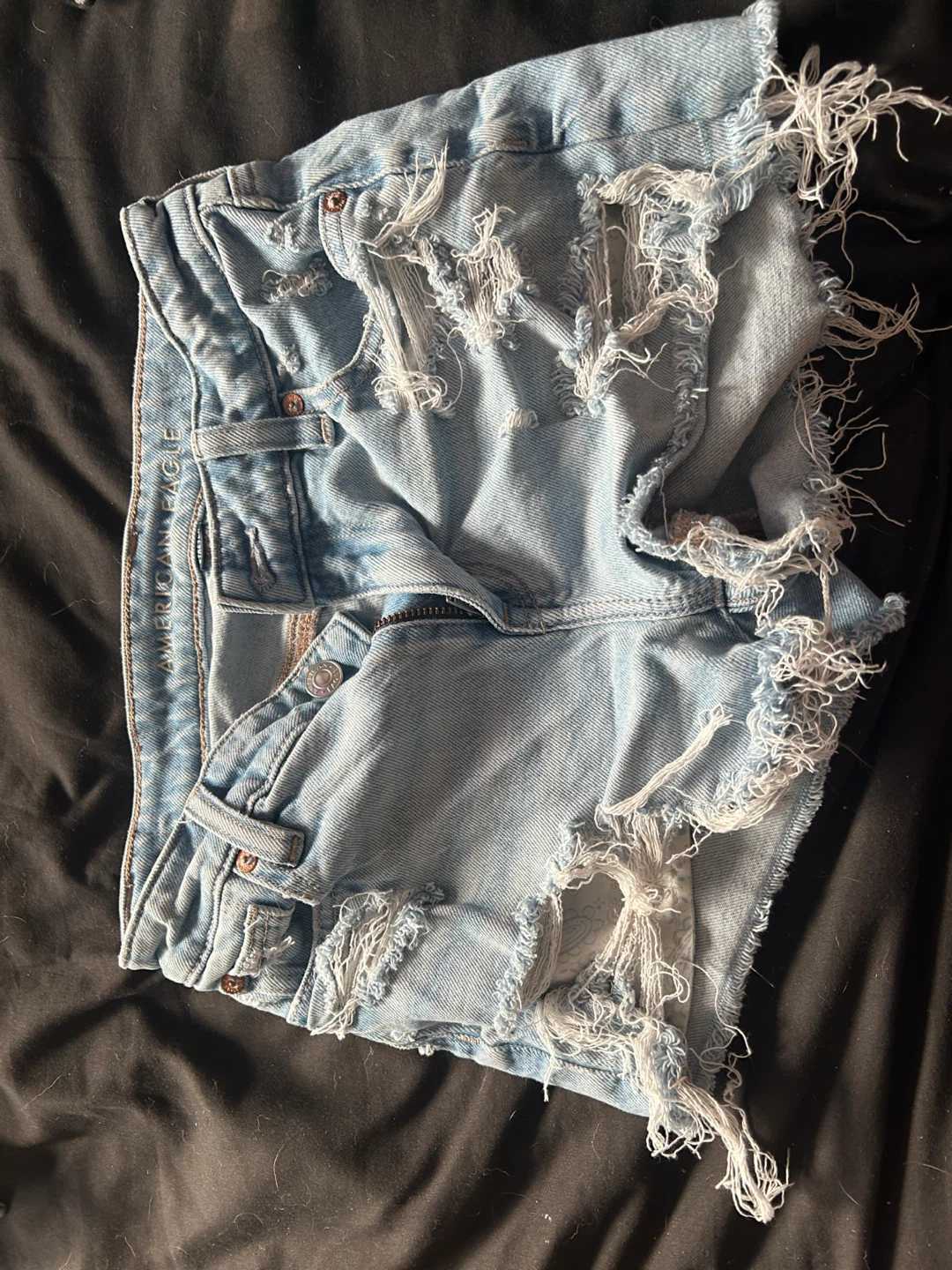 American Eagle Ripped Denim Shorts