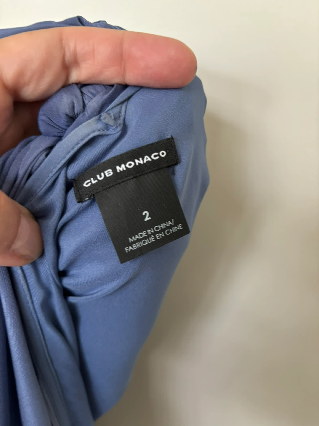 Club Monaco Blue Ombre Twist Front Dress Size 2 - photo 2