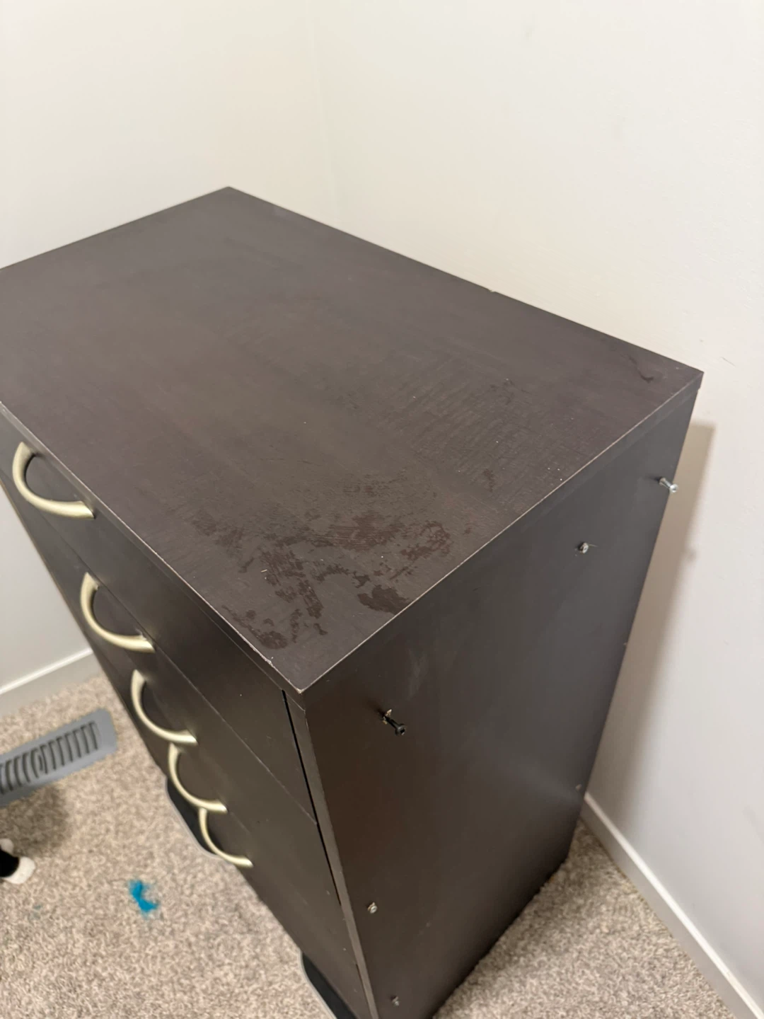 Dark Brown 5-Drawer Dresser - photo 4