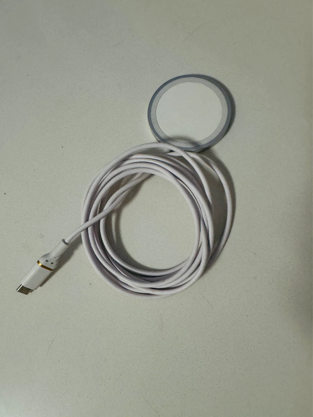 White USB-C Magnetic Charging Cable
