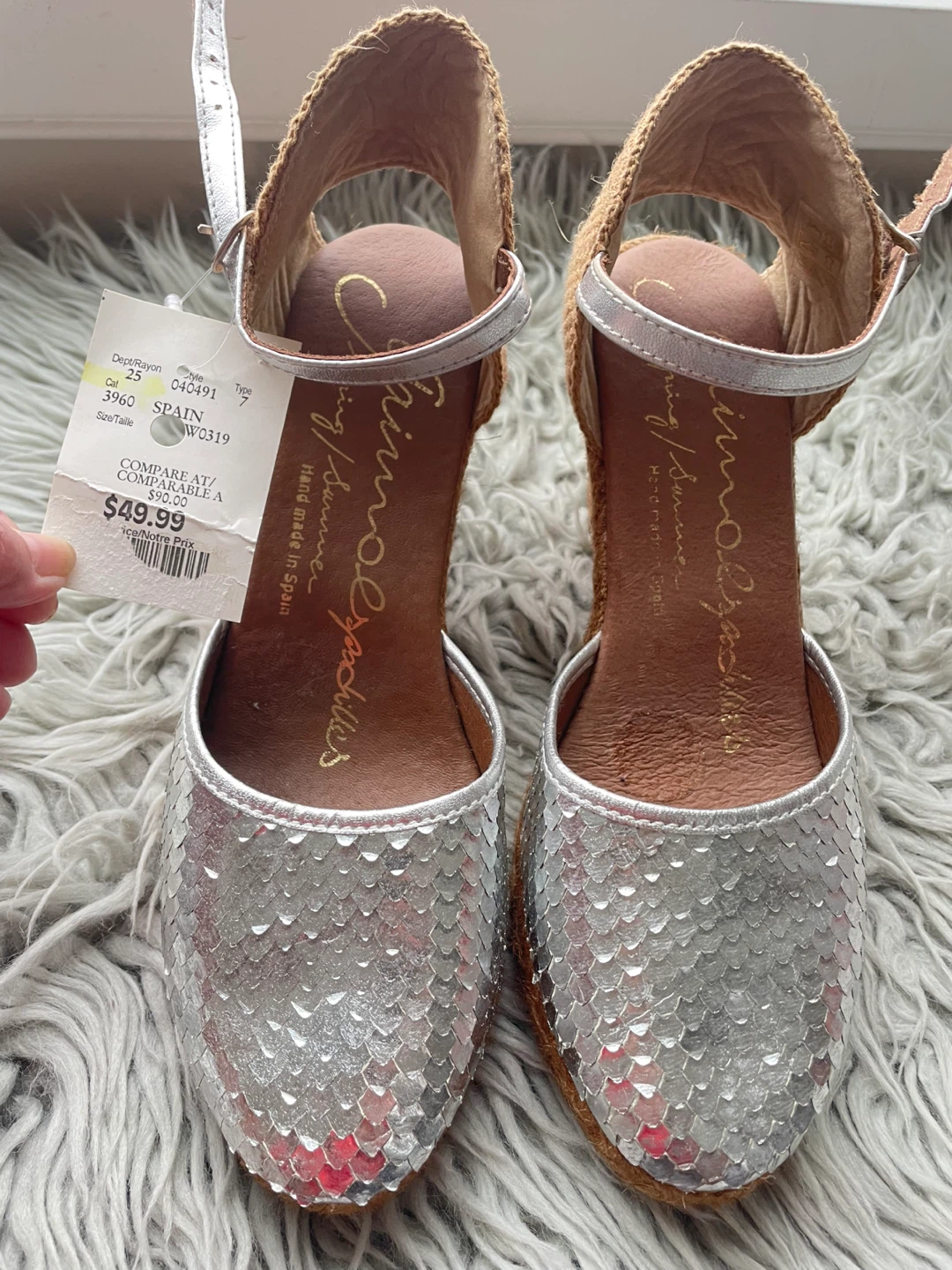 Chic espadrille wedge sandals - Size 7 - photo 4