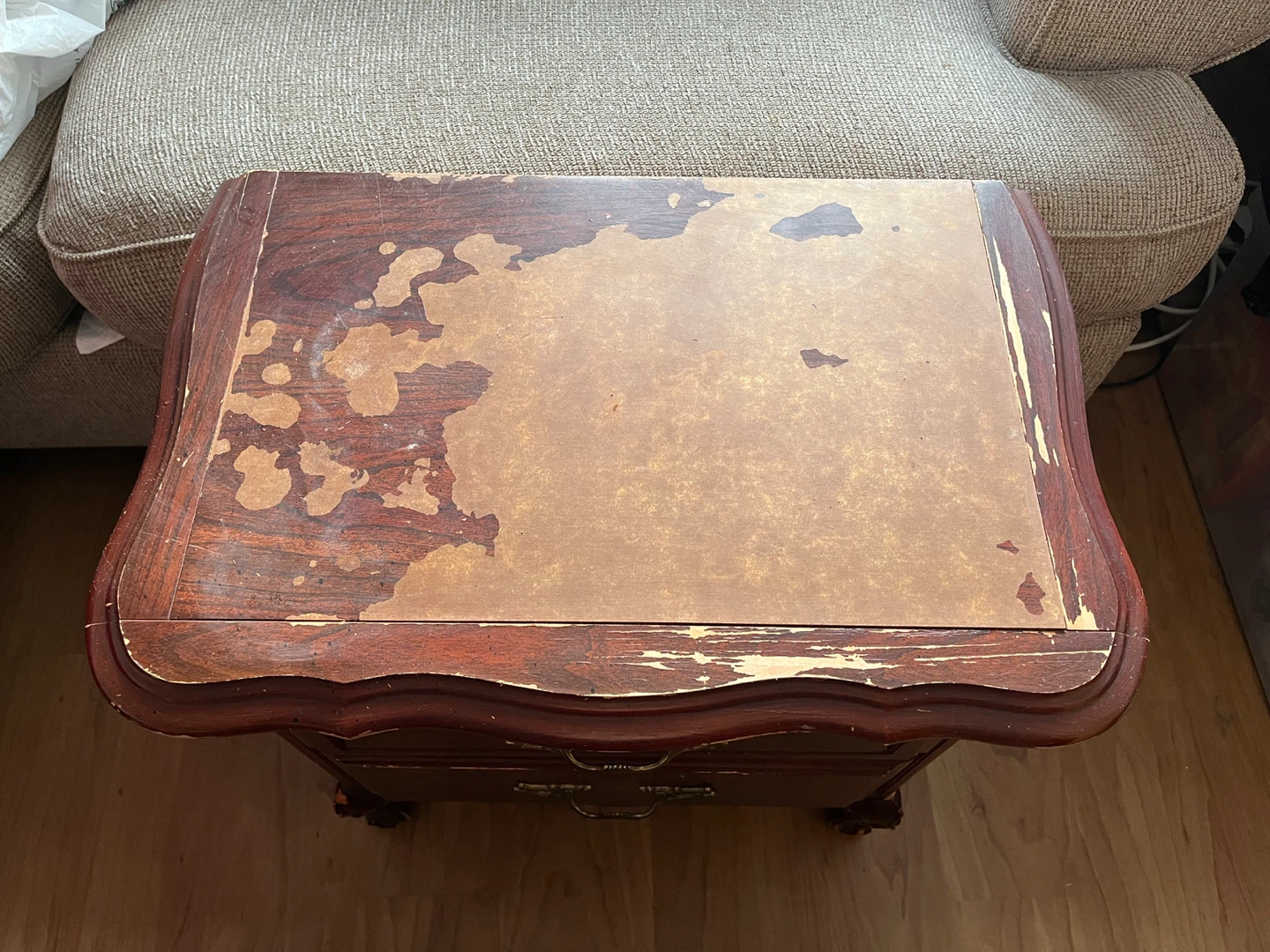Free Solid Wood Nightstand with 2 Drawers - photo 3