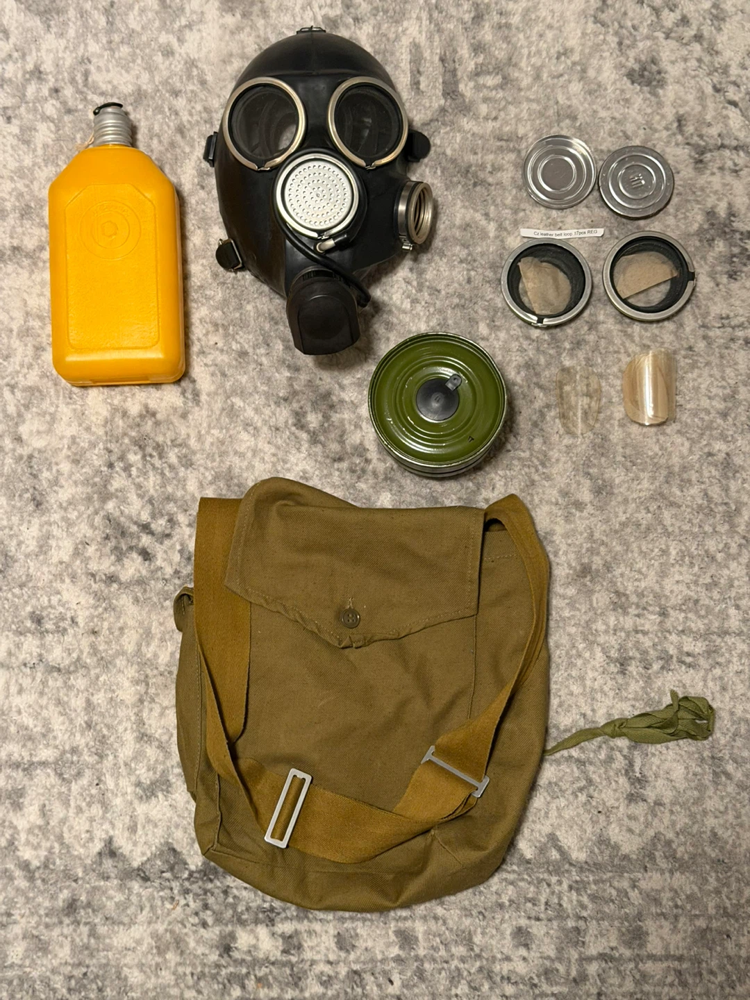 Gas Mask GP-7V with drinking flask gas mask black gas mask