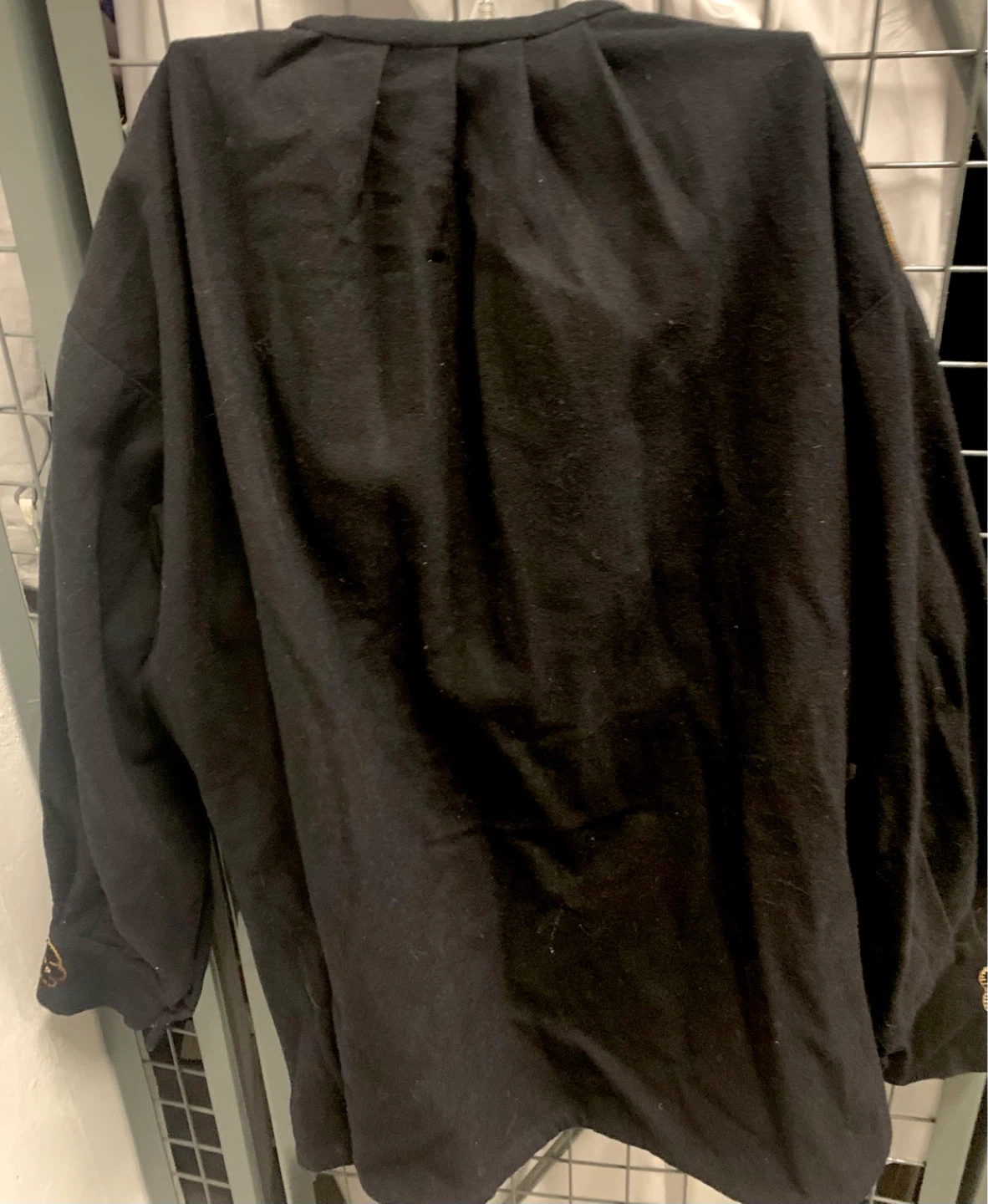 Black Embroidered Blouse with Floral Design - photo 3
