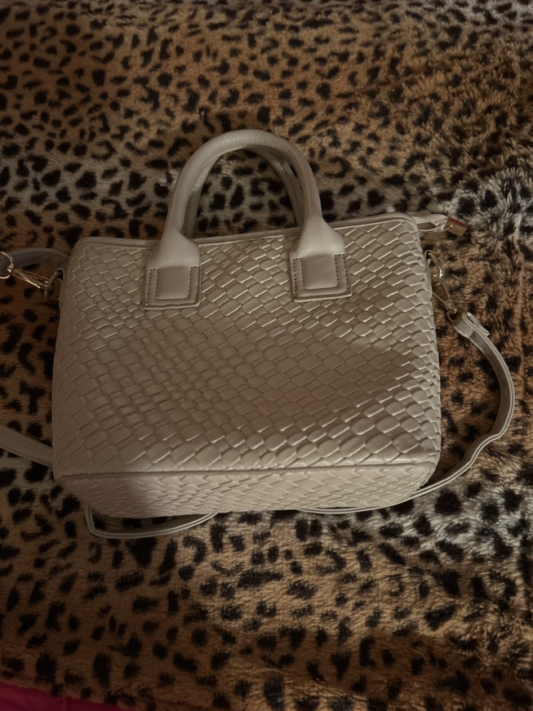 Women's Beige Woven Top Handle Bag - photo 4