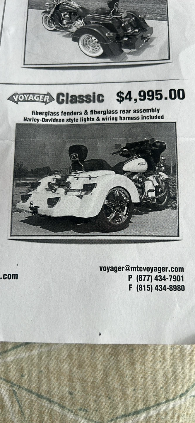 Voyager Classic Trike Conversion Kit - photo 2