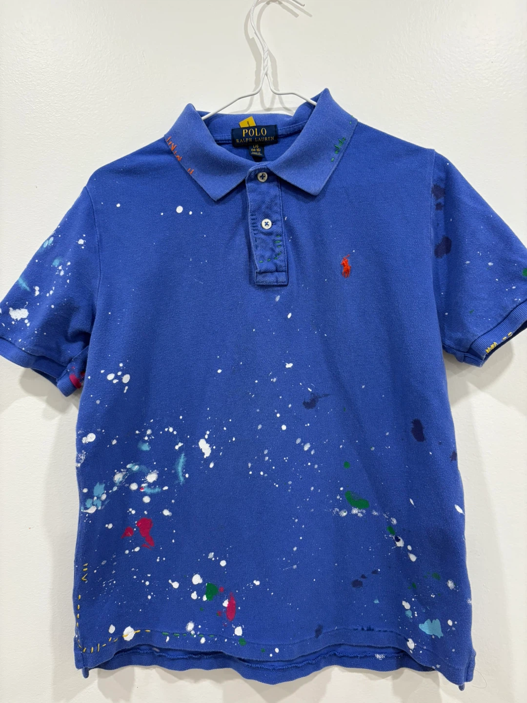 Polo Ralph Lauren Boys Paint Splatter Polo Shirt