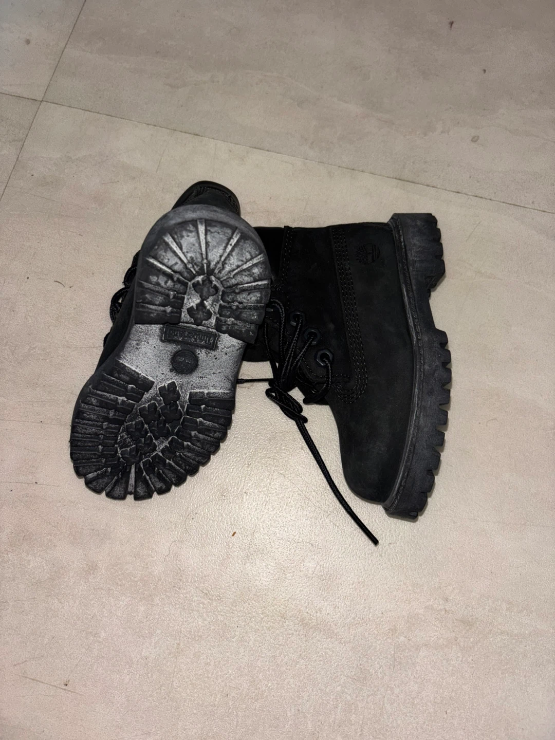 Black Timberland Kids Waterproof Boots- Size 7 - photo 3