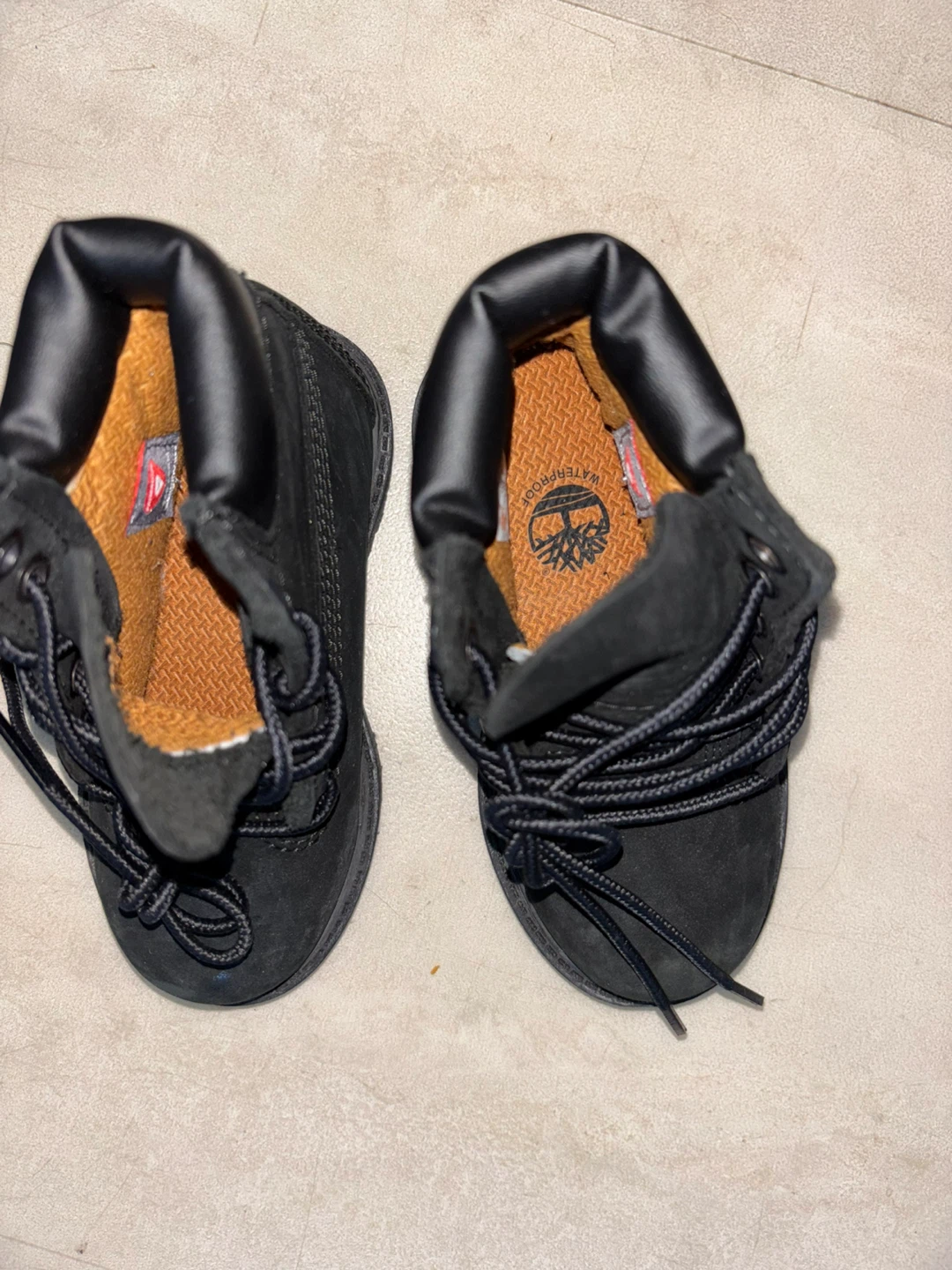 Black Timberland Kids Waterproof Boots- Size 7 - photo 2