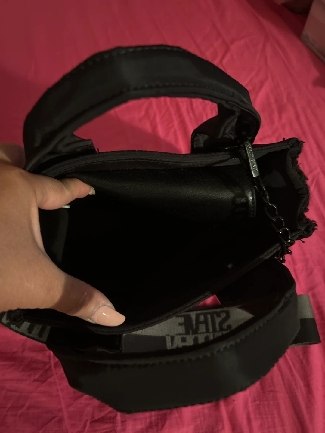 Steve Madden Black Quilted Mini Tote Bag - photo 2