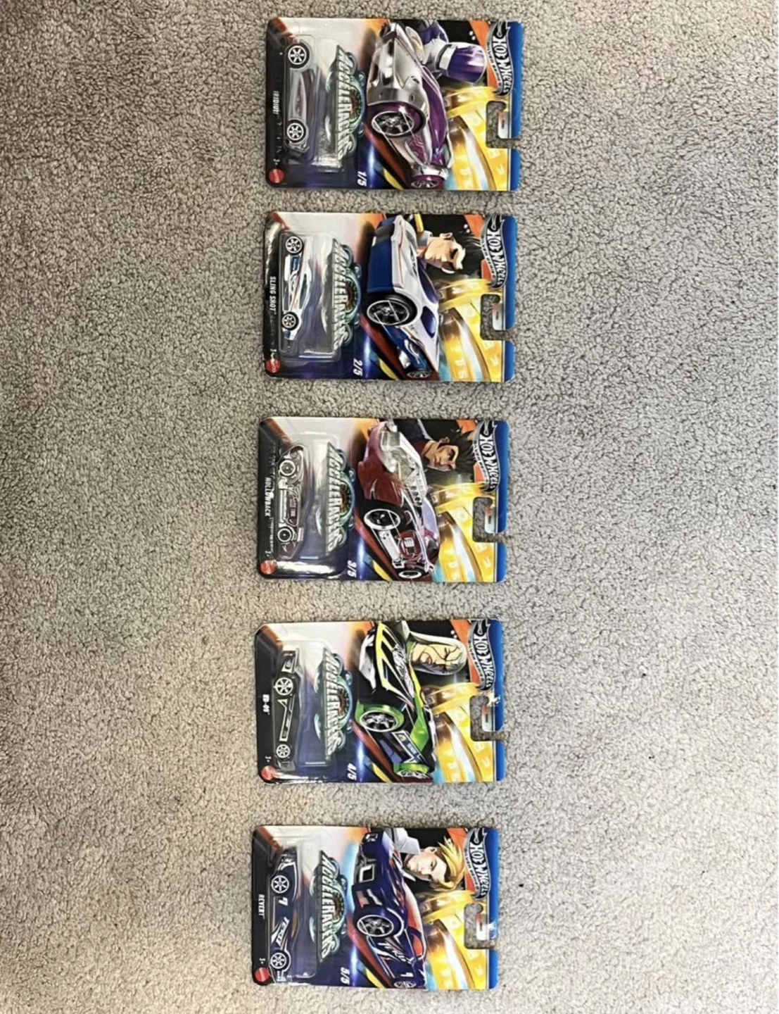 Hot Wheels Acceleracers Silver Series Lot of 5 - photo 2