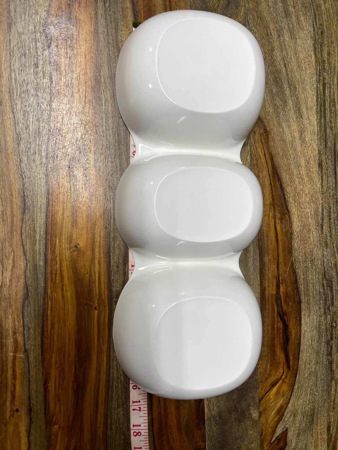 🌱  White 3-Section melamine Serving Tray - photo 2