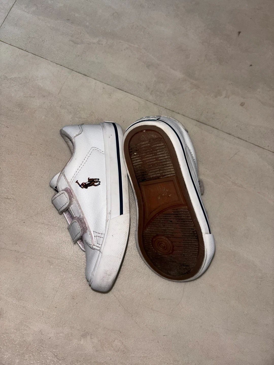 Polo White Leather Sneakers - Size 6 1/2 - photo 2