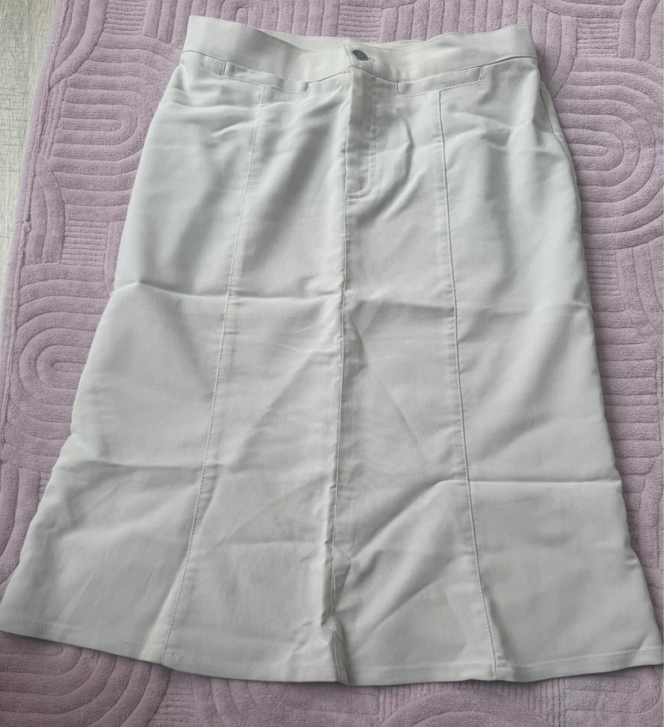 Light Beige Midi Skirt