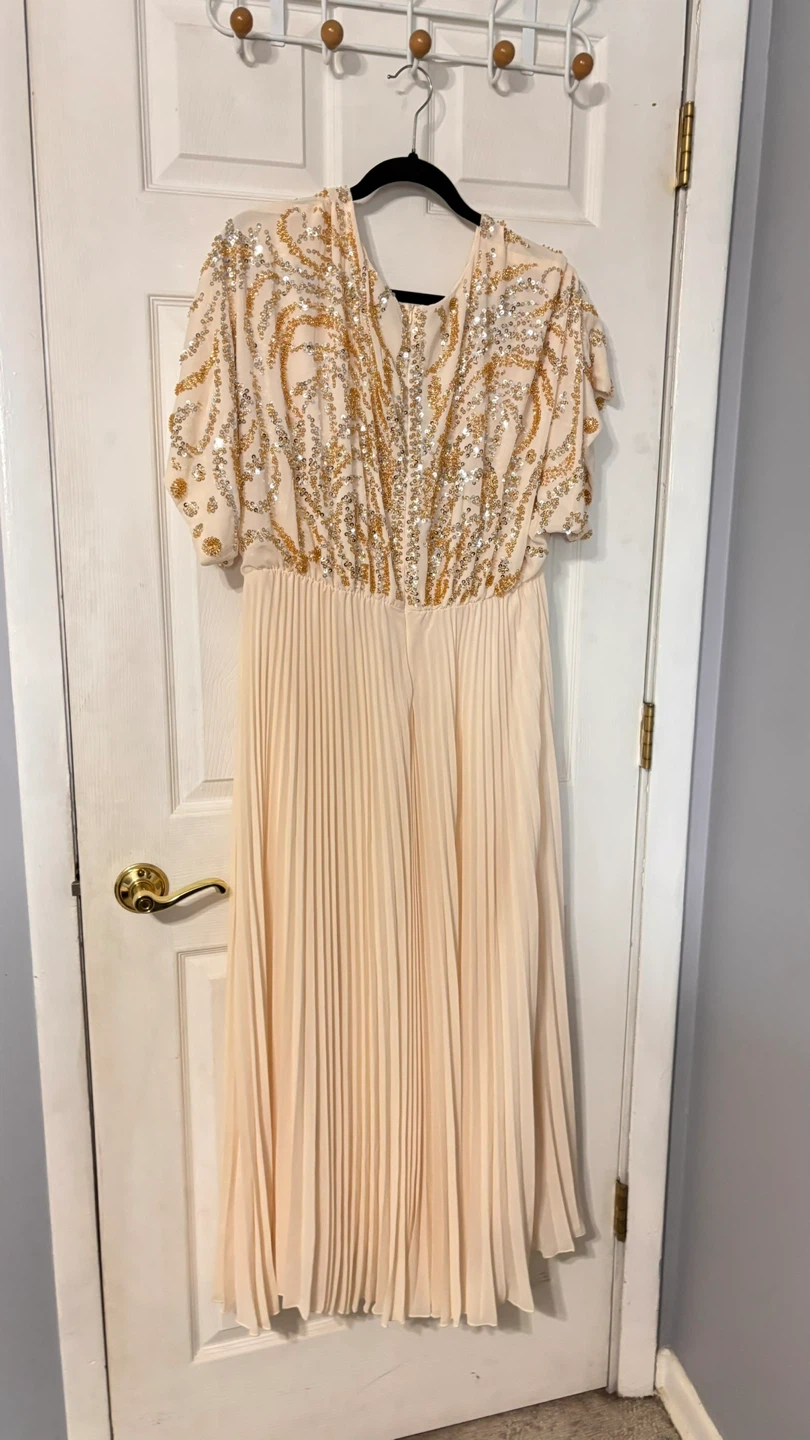 CURVEINS Embellished Pleated Maxi Dress - photo 2
