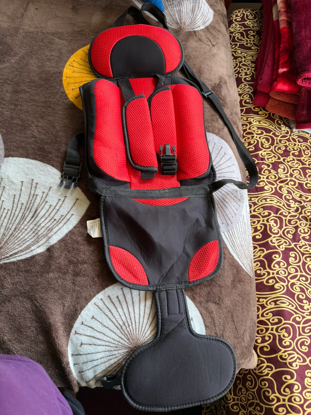Red and Black Booster Seat