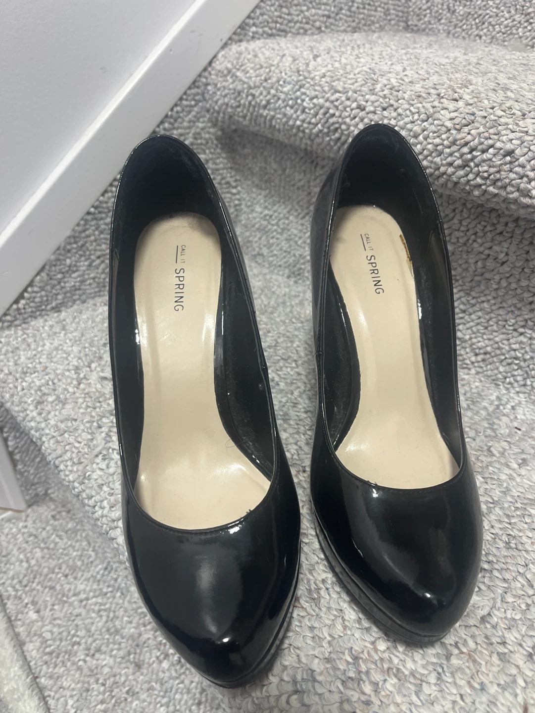 Call It Spring Black Patent Pumps