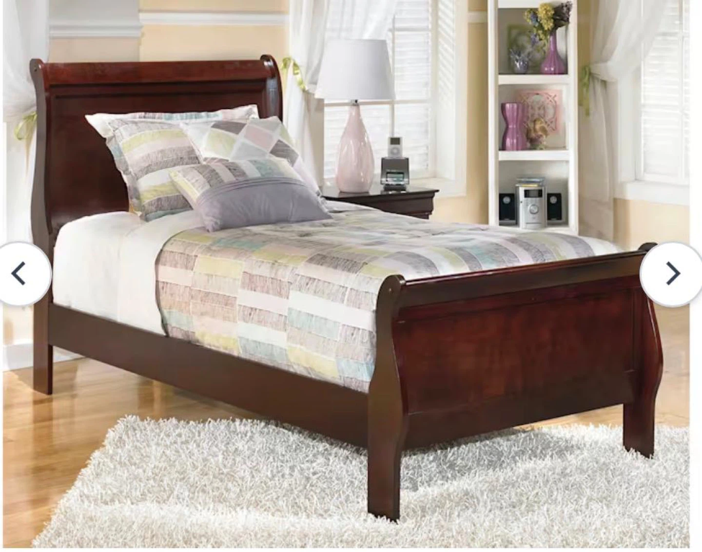 Brown Sleigh Bed Frame - photo 2