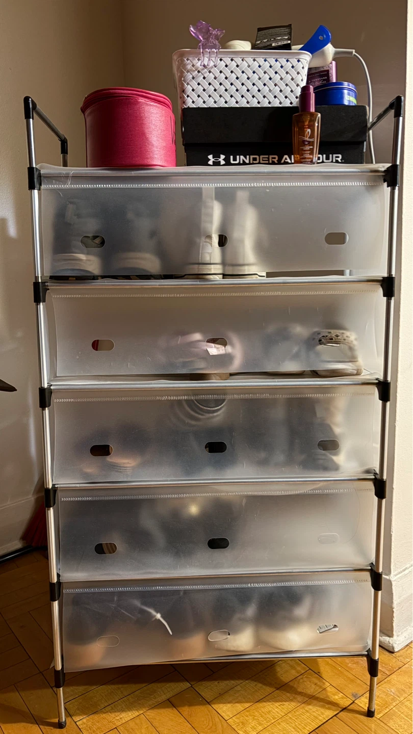 5-Tier Shoe Rack with Drawers