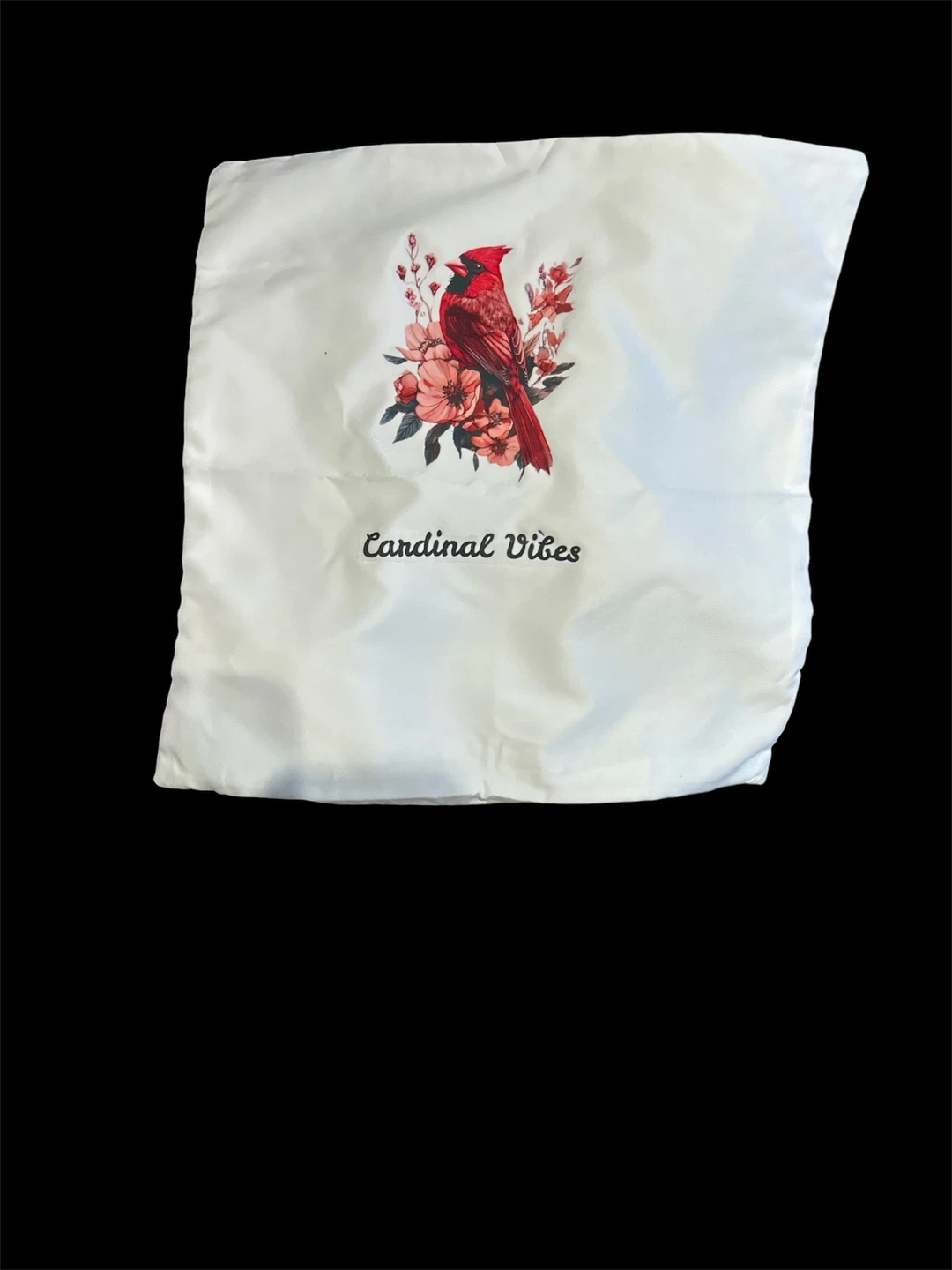 Cardinal Vibes Floral Pillowcase – Red Bird Nature Design - photo 2