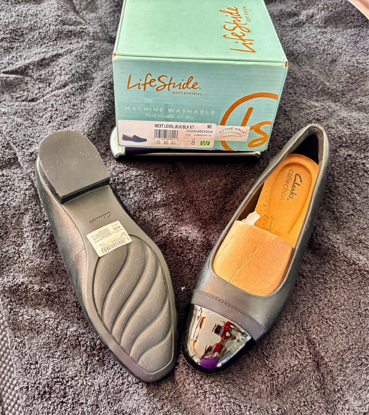 LifeStride Women's Black "Next Level" Flats Size 8 W - photo 2