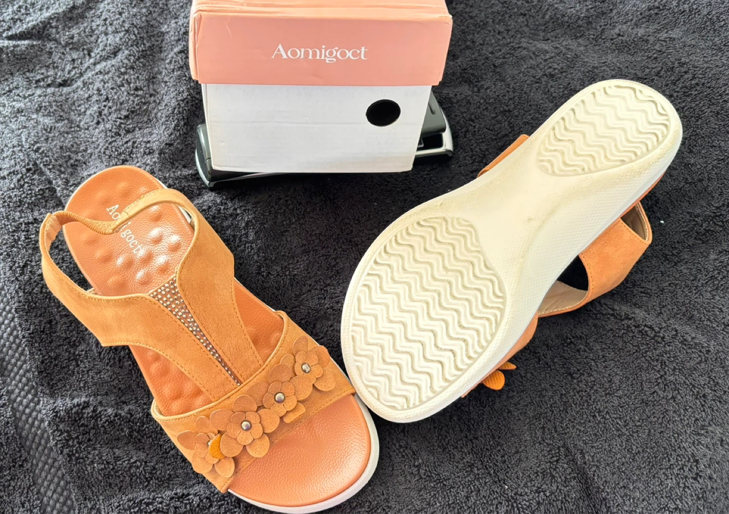 Aomiqoct Women's Sandals with Flowers - photo 2