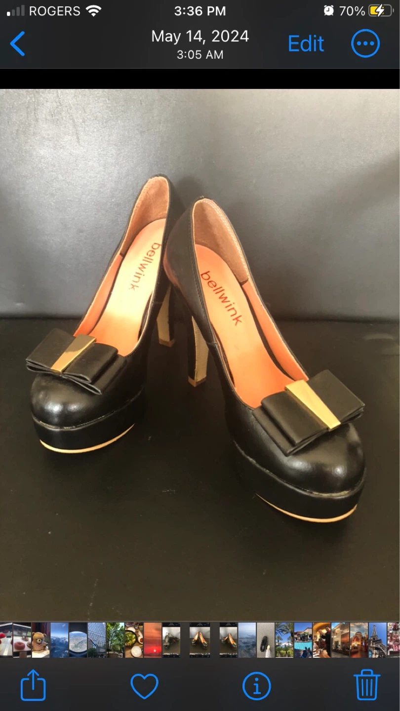 Bellwink Black Platform Heels - photo 2