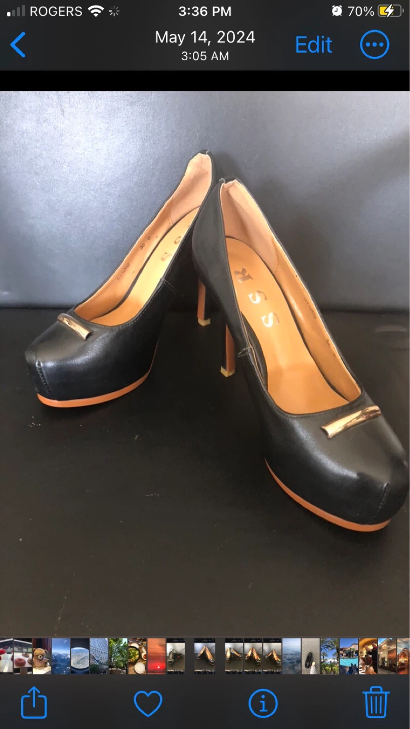 Bellwink Black Platform Heels - photo 4