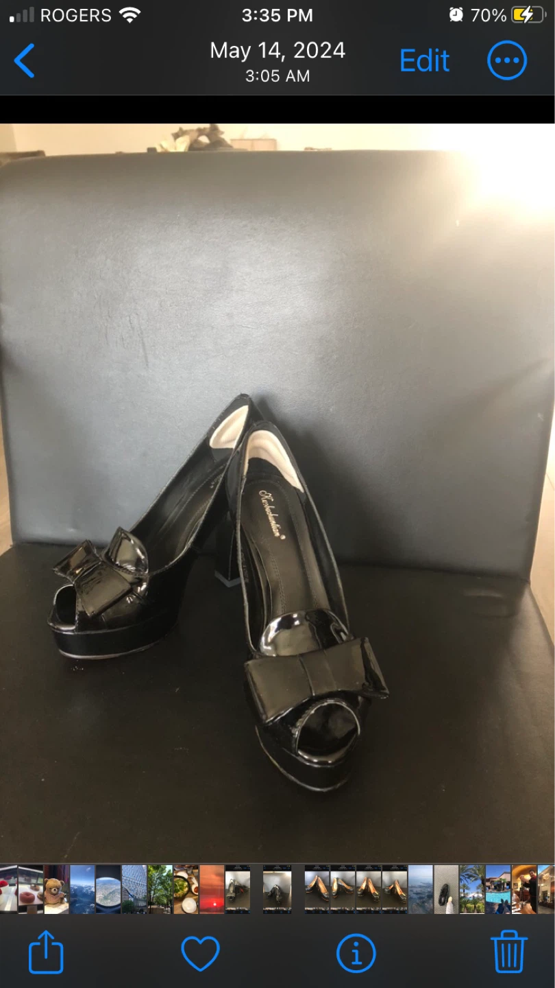 Bellwink Black Platform Heels - photo 5