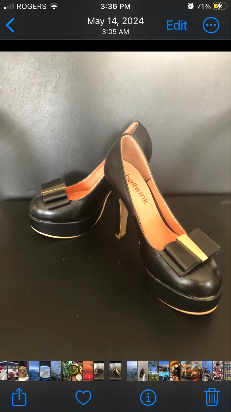 Bellwink Black Platform Heels