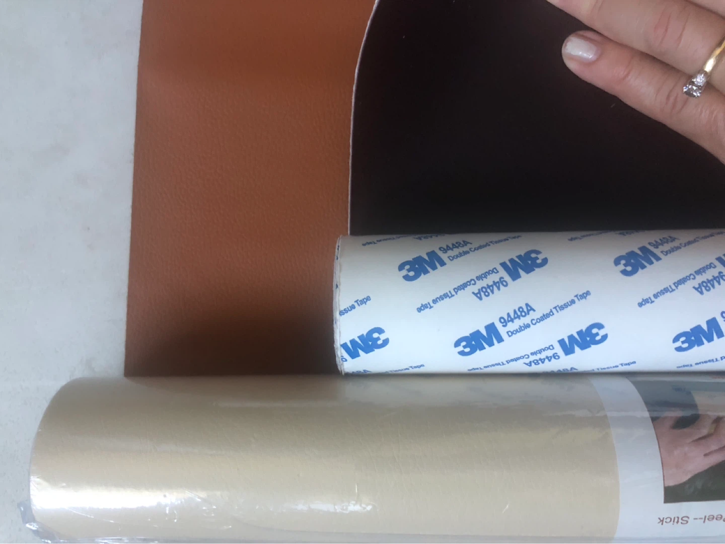 Leather repair patch rolls for chairs or car seat - photo 2