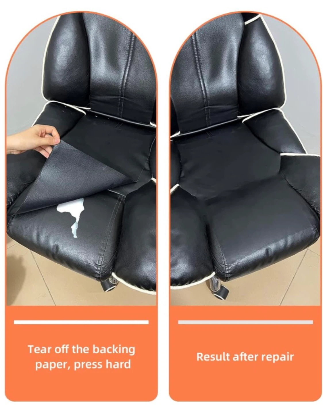 Leather repair patch rolls for chairs or car seat - photo 3
