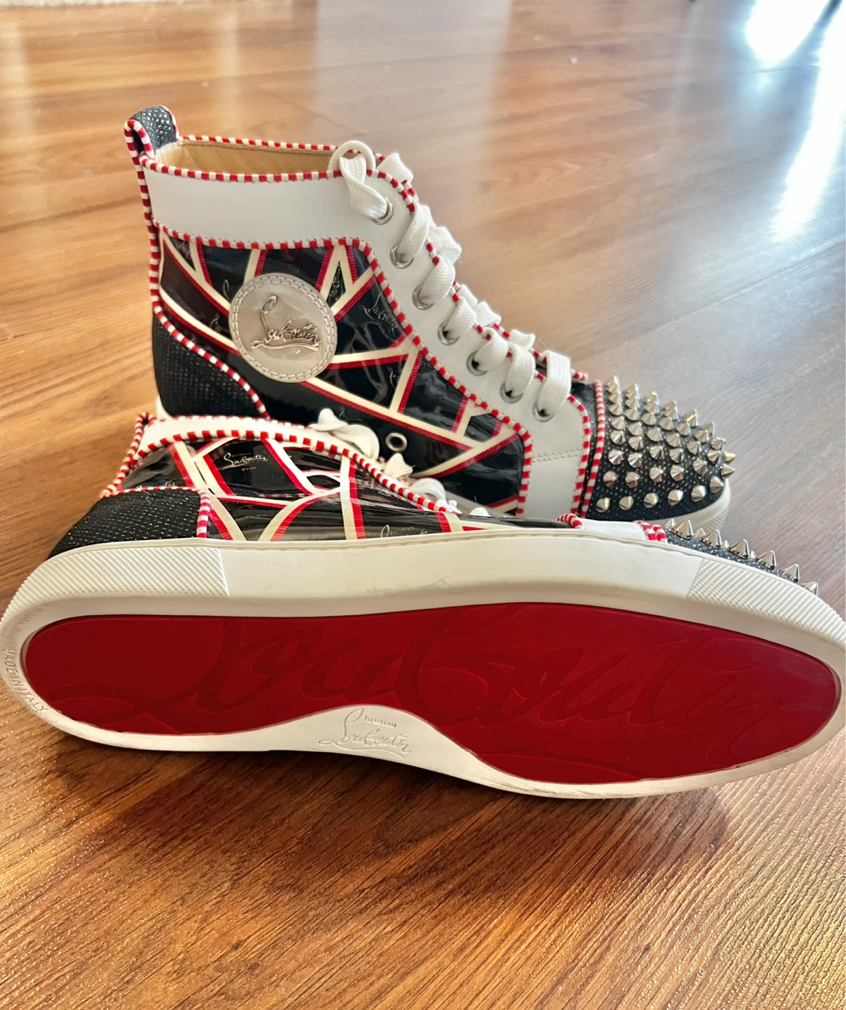 Authentic Christian Louboutin High Top Sneakers - Unisrx - photo 2