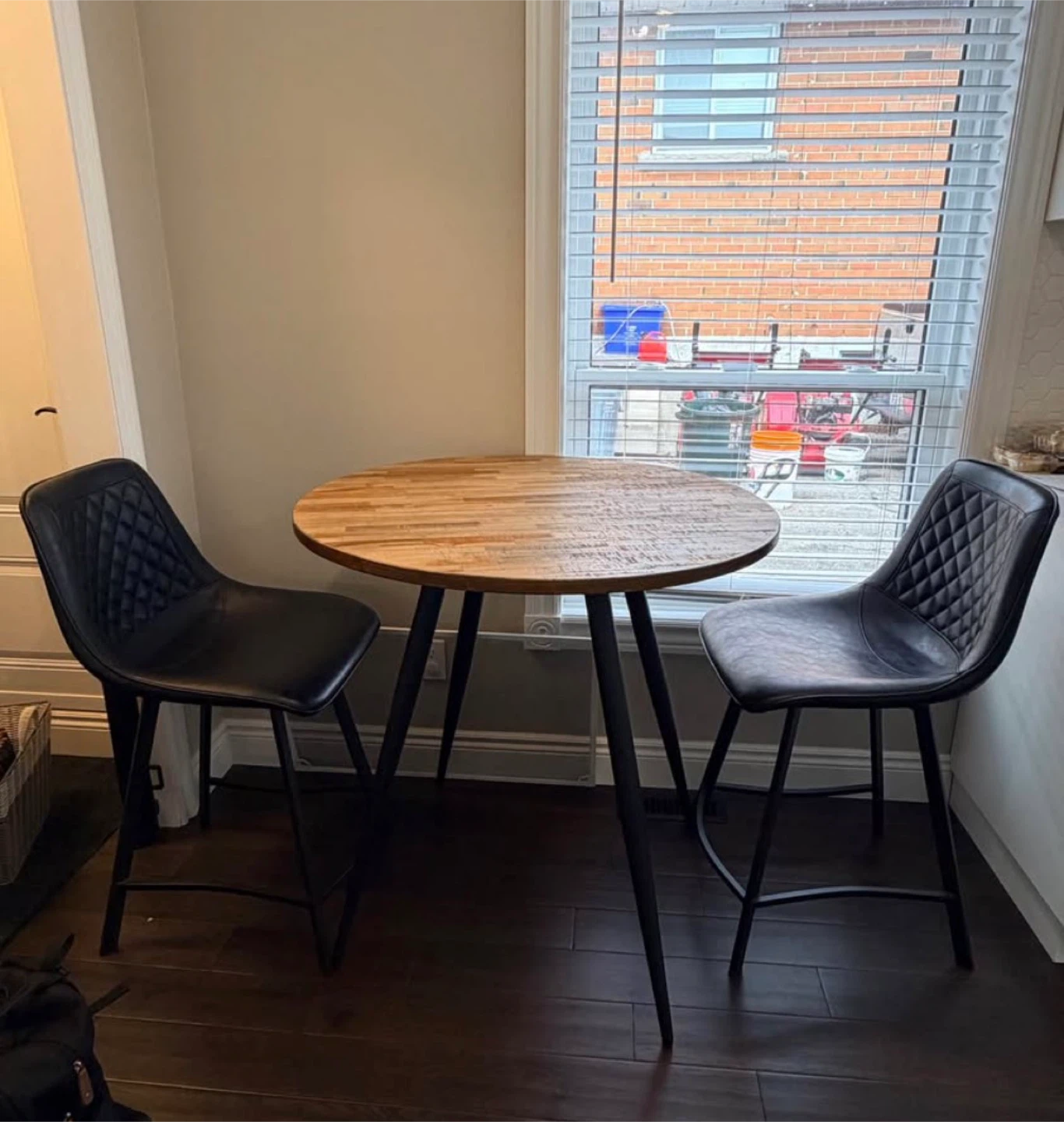 Counter height table and chairs