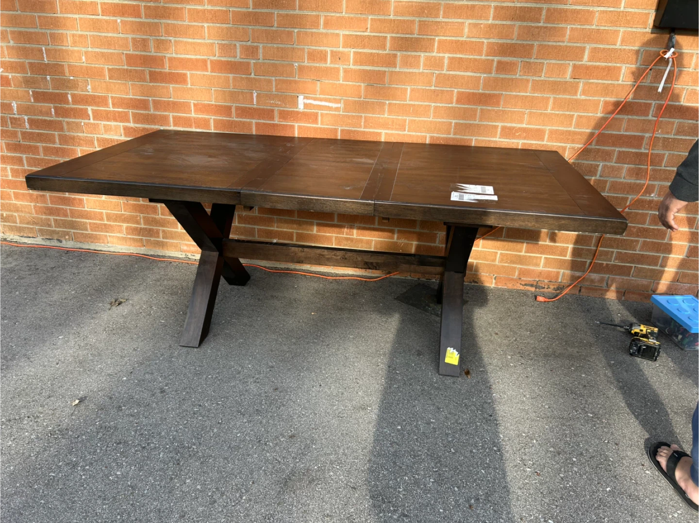 Farmhouse Dining Table with X-Legs - photo 5