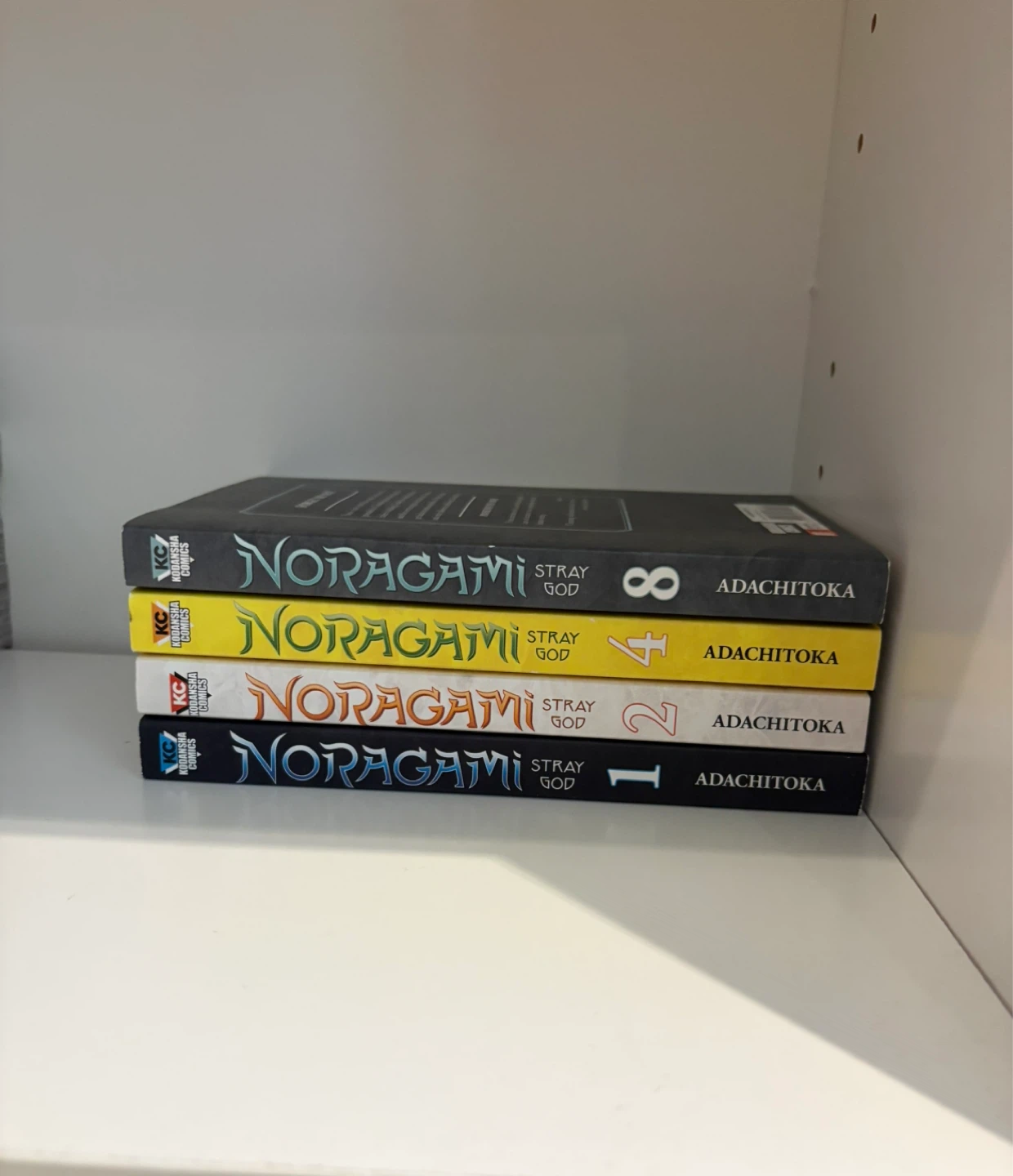 Noragami Stray God Manga Volumes 1, 2, 4, 8