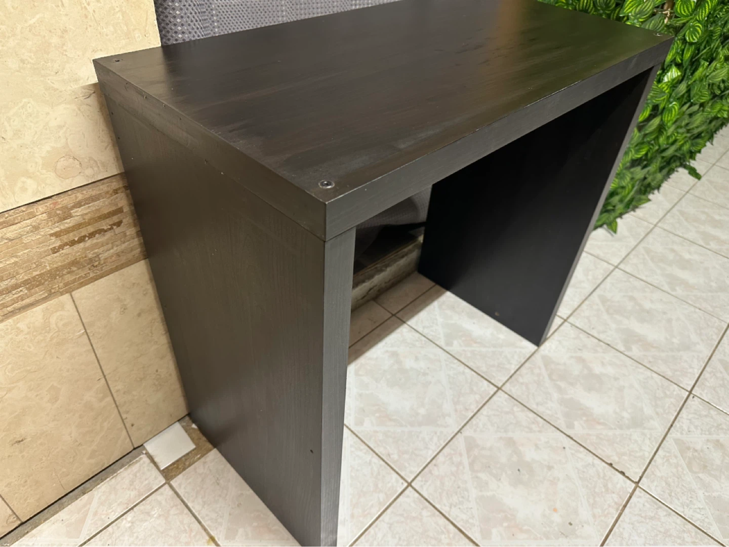 Compact Black Side Table / Desk - photo 2