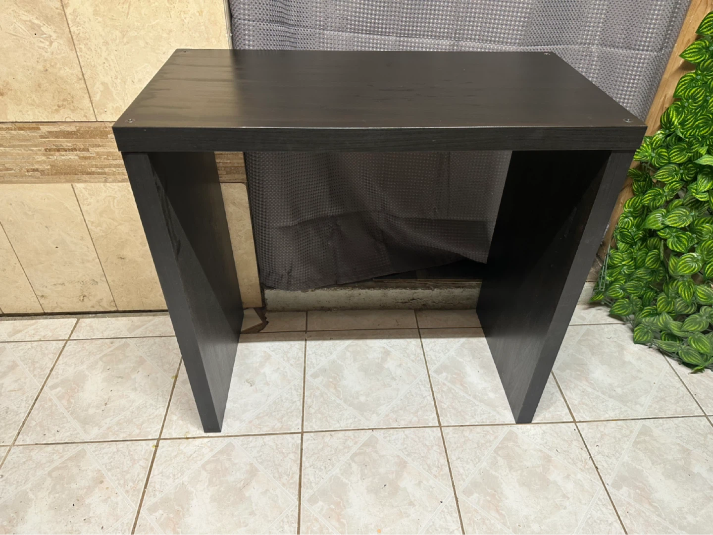 Compact Black Side Table / Desk