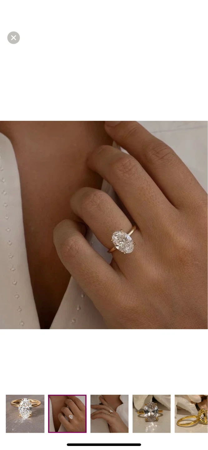 Oval Cut Engagement Ring - photo 2
