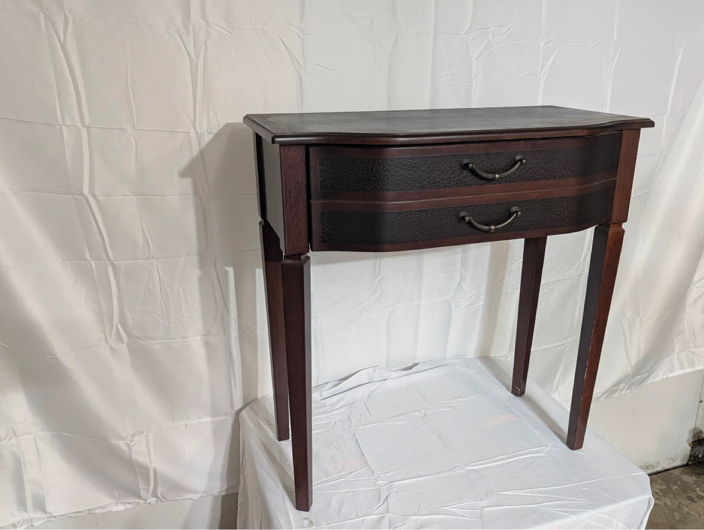 Vintage Console Table with Two Drawers