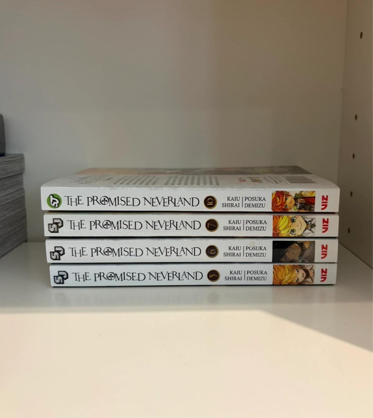 The Promised Neverland Manga Volumes 5, 7, 9, 10