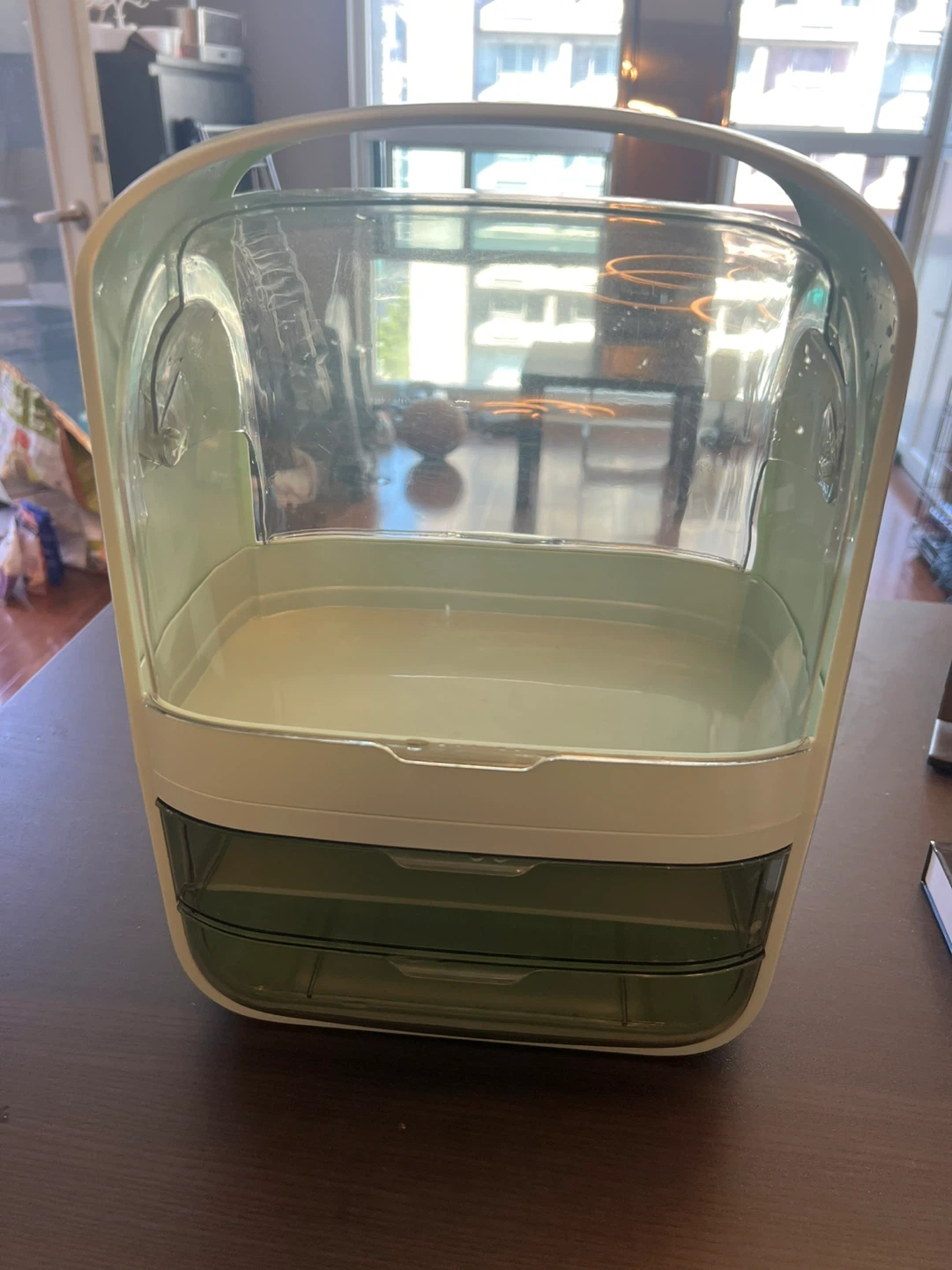 Clear Plastic Makeup Organizer with Drawers - photo 4