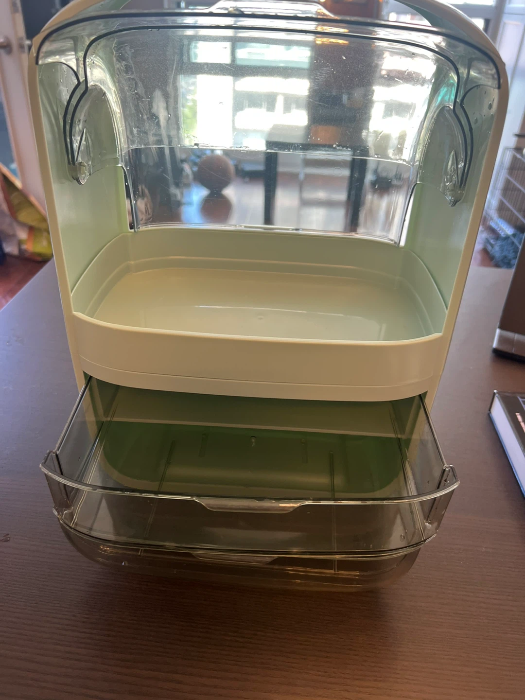 Clear Plastic Makeup Organizer with Drawers