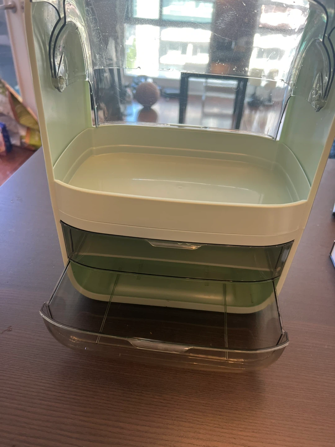 Clear Plastic Makeup Organizer with Drawers - photo 2