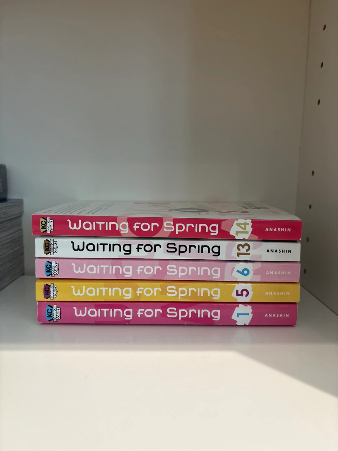 Waiting for Spring Manga Volumes 1, 5, 6, 13, 14